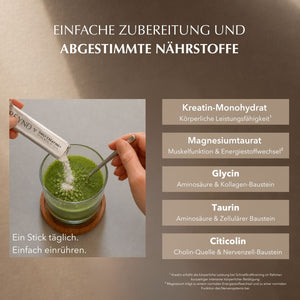 Sculpt Komplex mit Kreatin, Aminosäuren & Magnesium - 30 Tage testen